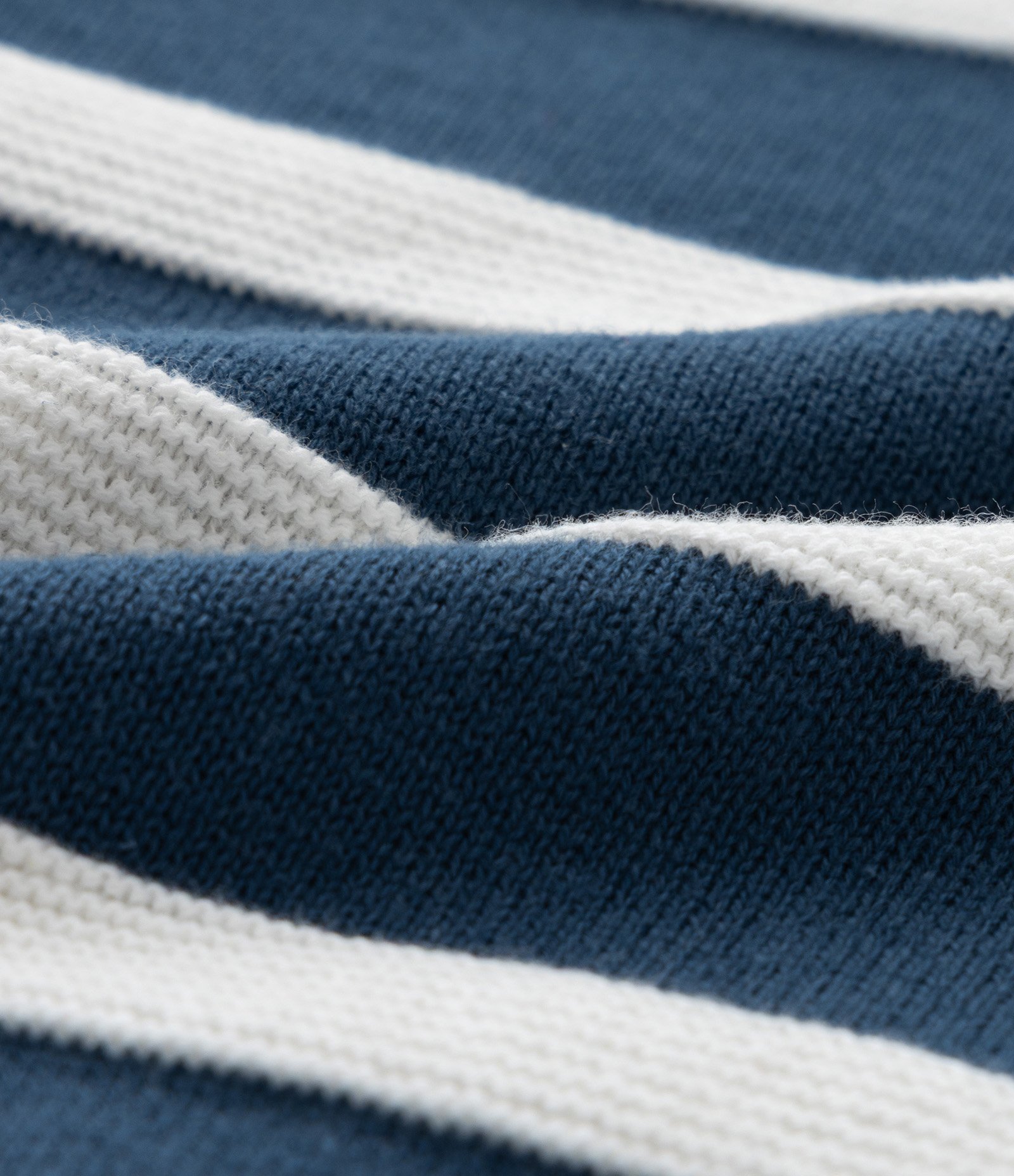 Suéter Infantil em Tricô com Gola Polo e Listras - Tam 1 a 5 Anos Azul 3