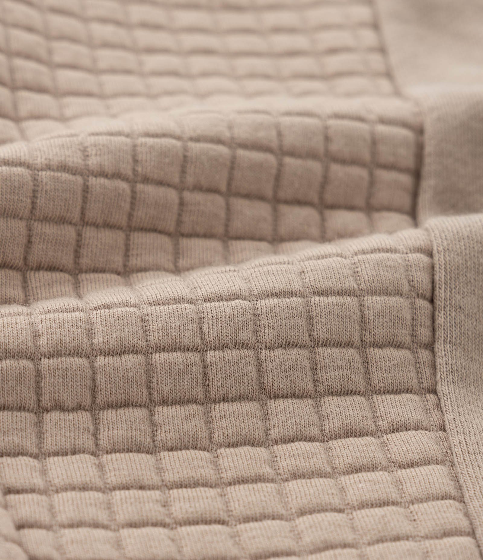 Calça Infantil com Textura Quadriculada - Tam 1 a 5 anos Bege 3