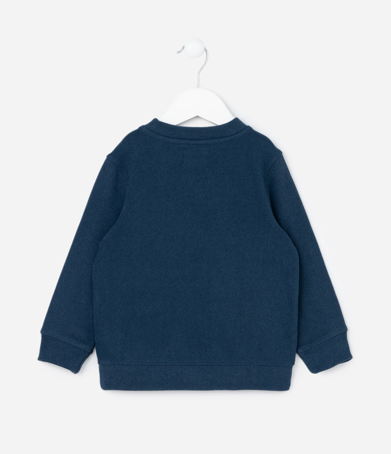 Blusão Infantil com Frisos e Bordado - Tam 1 a 5 Anos Azul 2