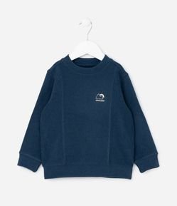 Blusão Infantil com Frisos e Bordado - Tam 1 a 5 Anos