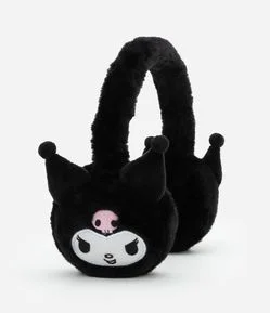 Protetor de Orelhas Infantil com Bordado Kuromi - Tam Único