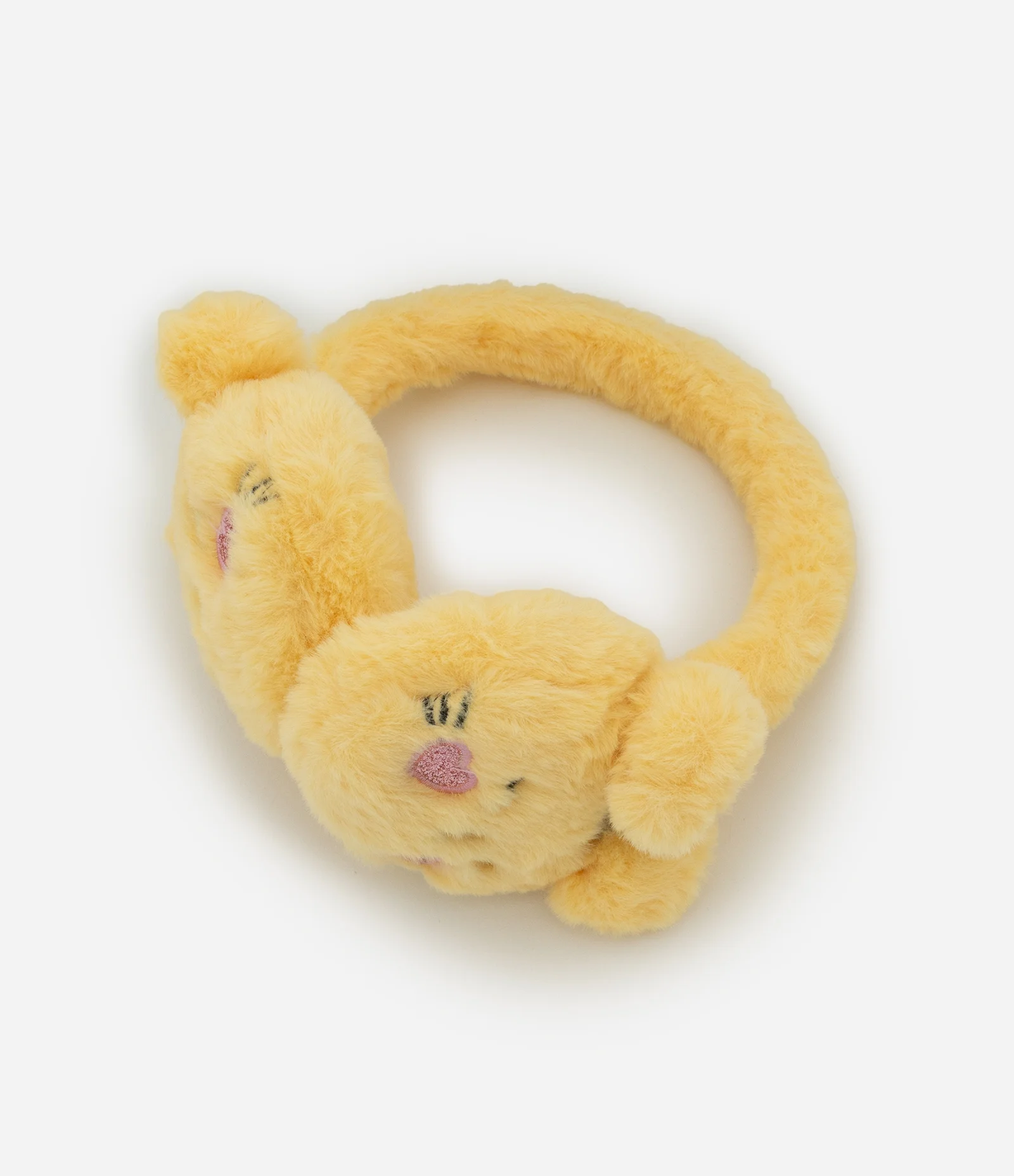 Protetor de Orelhas Infantil em Pelúcia com Tigrinho Bordado – Tam U Amarelo 2