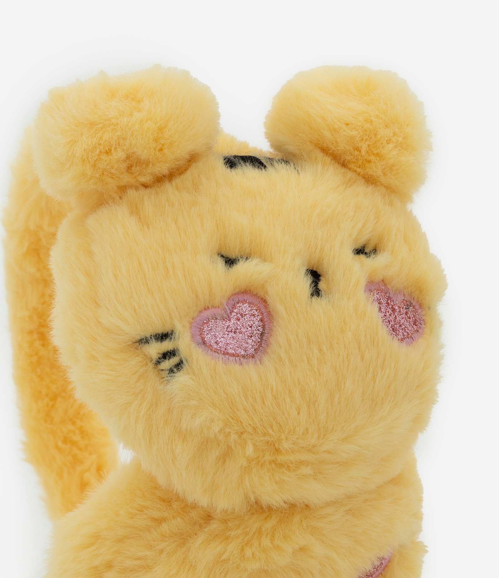 Protetor de Orelhas Infantil em Pelúcia com Tigrinho Bordado – Tam U Amarelo 3