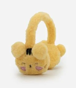 Protetor de Orelhas Infantil em Pelúcia com Tigrinho Bordado – Tam U