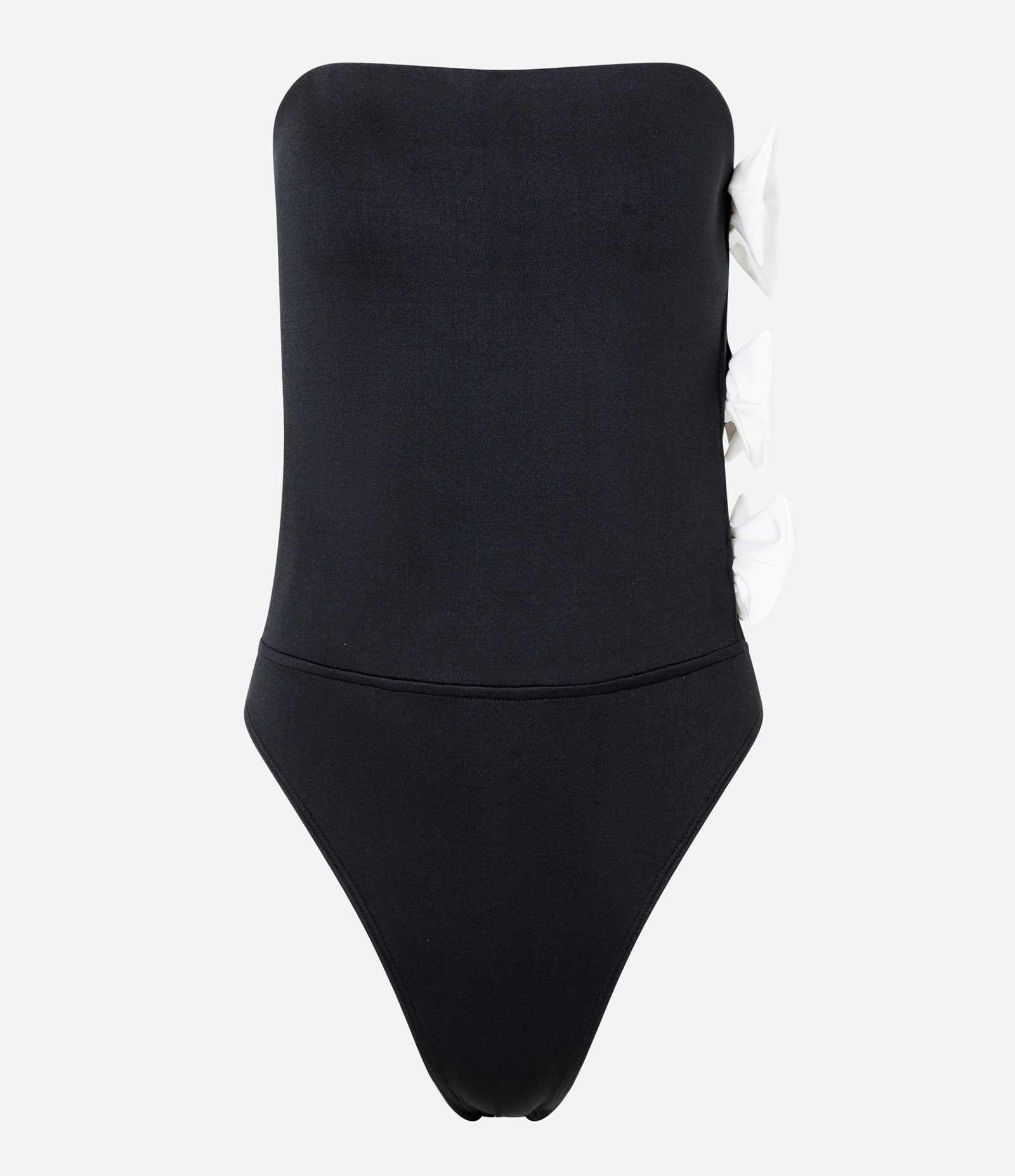 Body em Jersey com Lacinhos Aplicados nas Laterais Preto 5