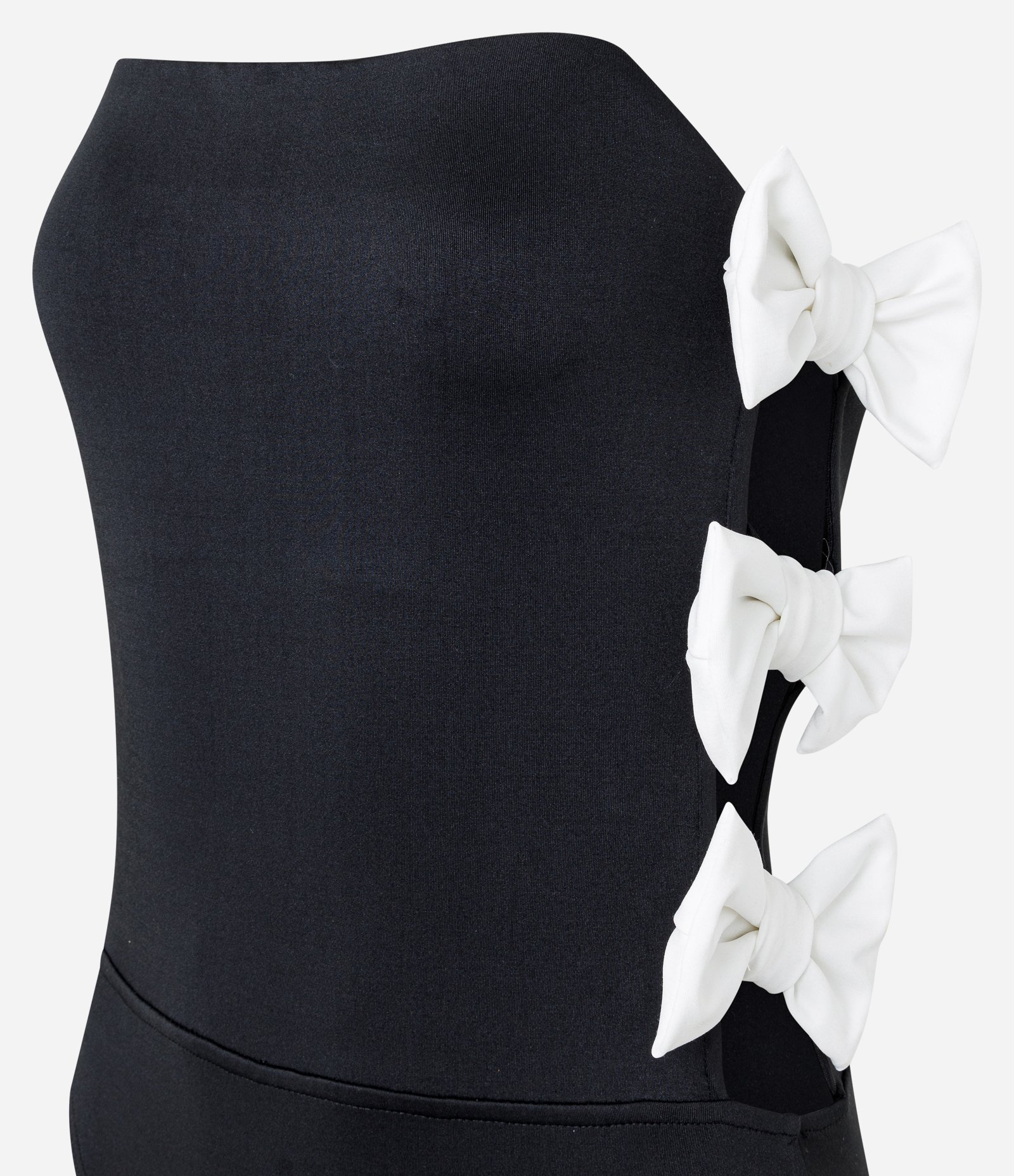 Body em Jersey com Lacinhos Aplicados nas Laterais Preto 6