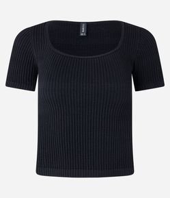 Blusa em Poliamida Seamless com Nervuras