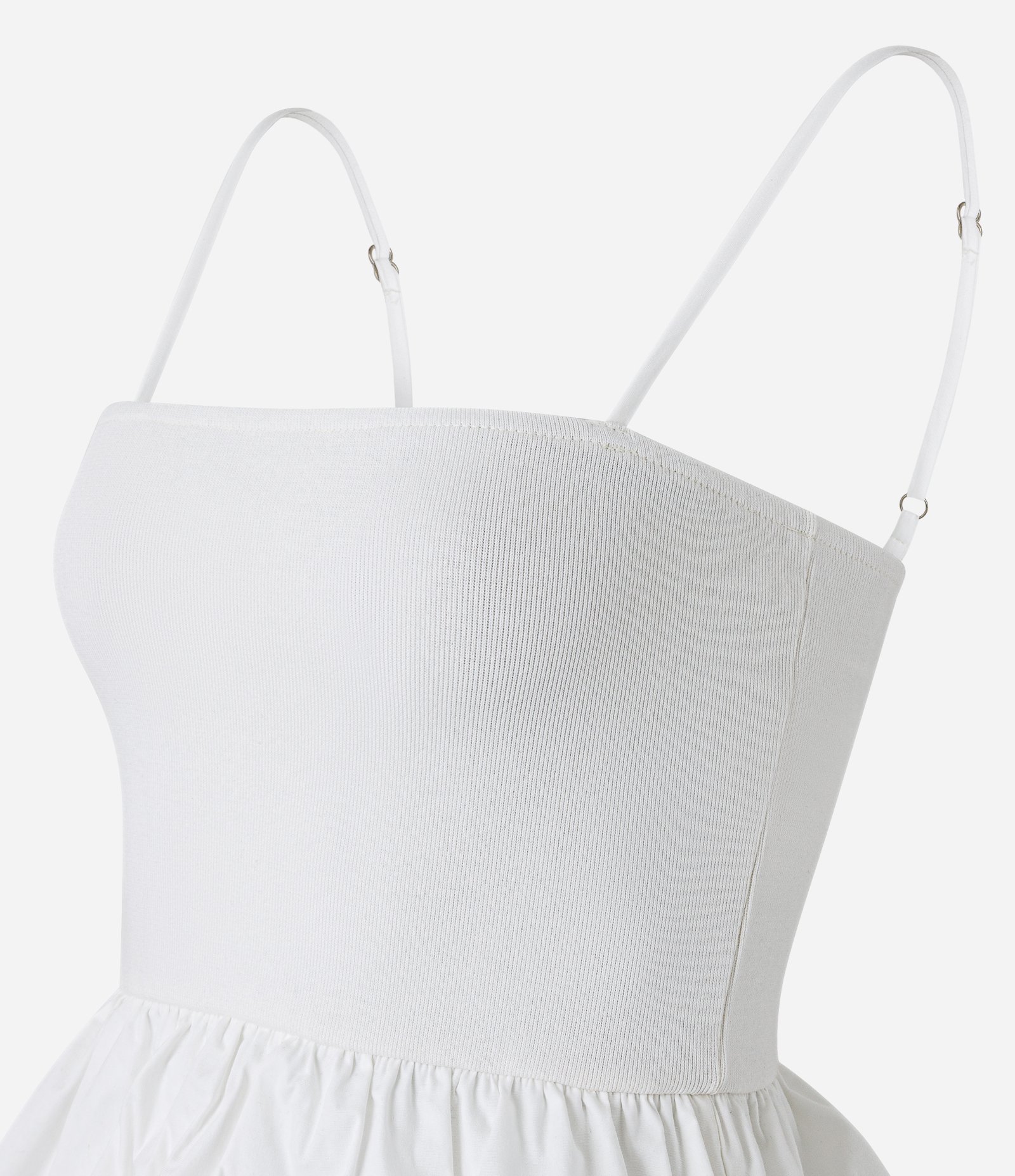 Blusa Alcinha Balonê em Ribana Branco 6