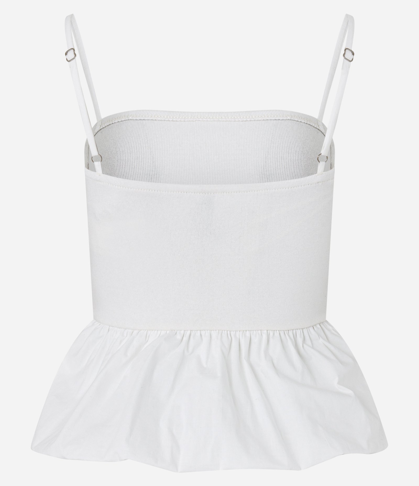 Blusa Alcinha Balonê em Ribana Branco 7