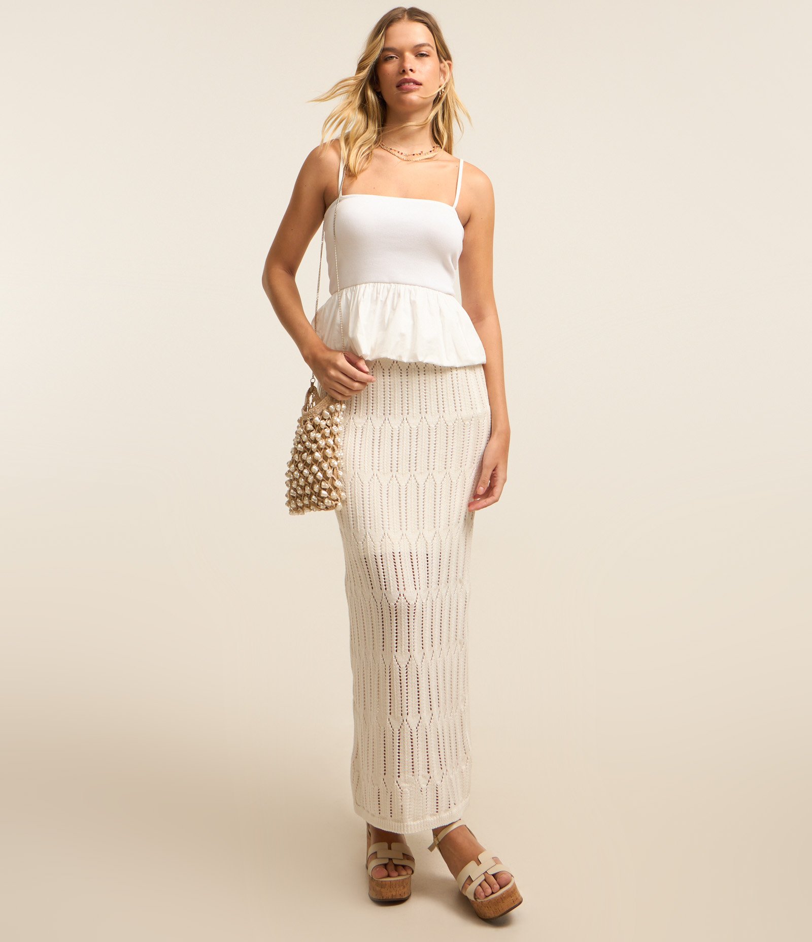 Blusa Alcinha Balonê em Ribana Branco 2