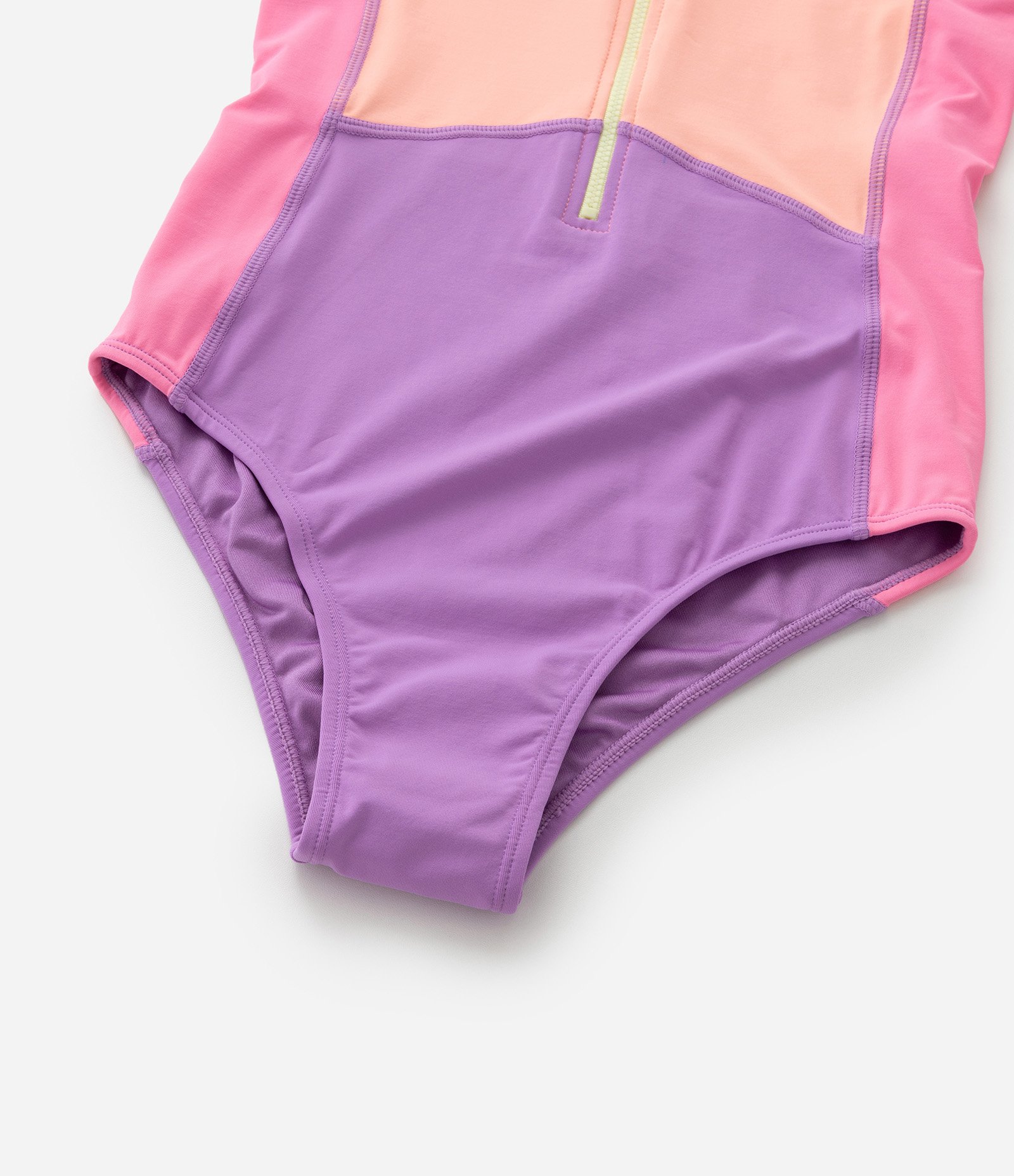 Maiô Infantil com Proteção UV e Estampa Blocos de Cor - Tam 5 a 14 Anos Rosa/Lilás 4