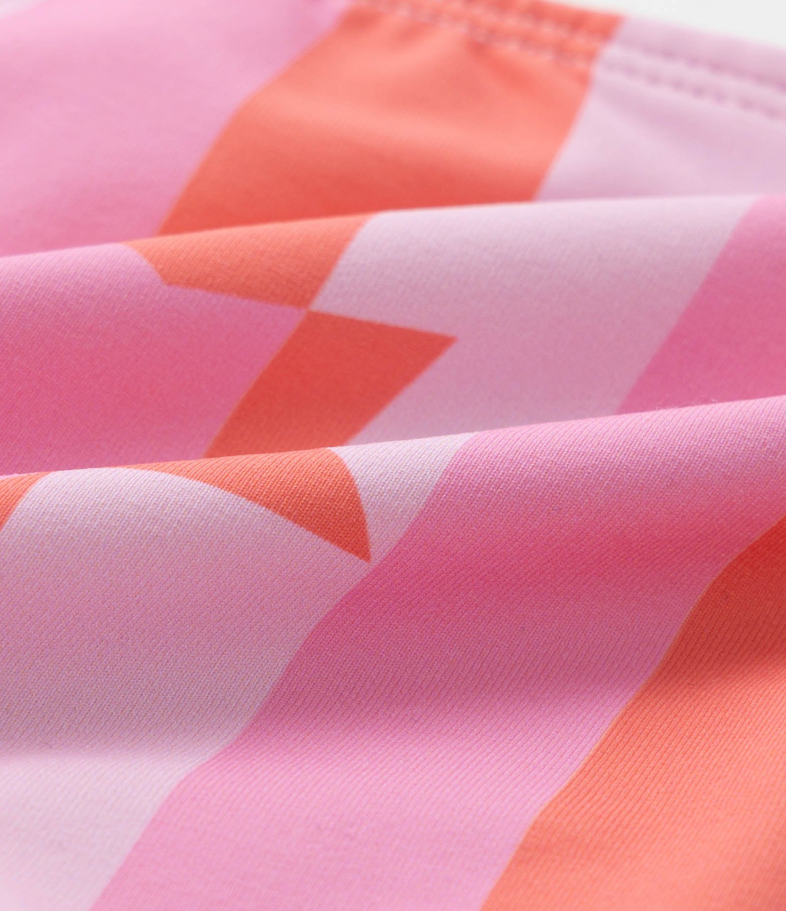 Biquíni Infantil com Proteção UV e Estampa Estrelas - Tam 5 a 16 Anos Rosa/Laranja 4