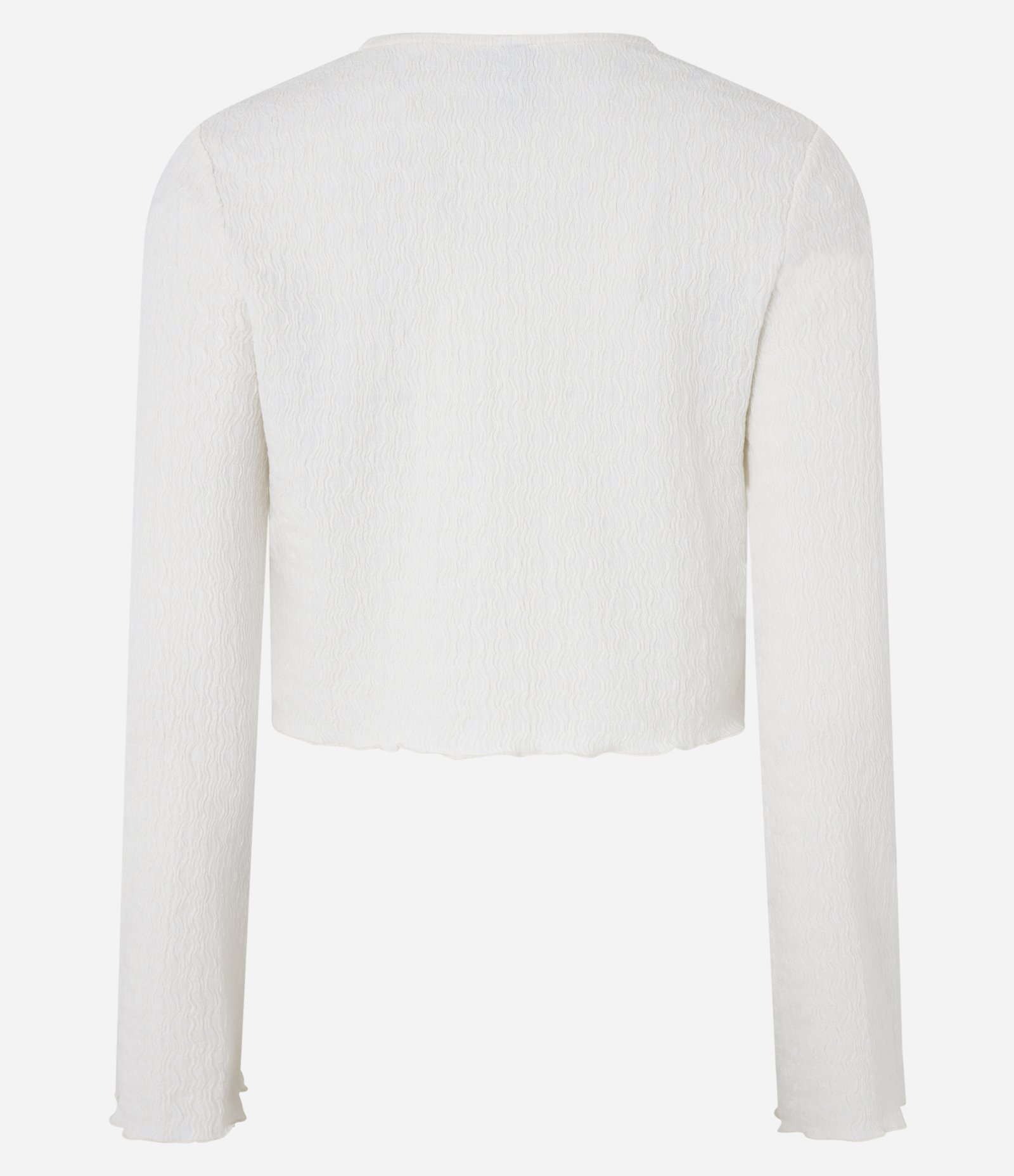 Blusa Texturizada com Amarração Frontal Branco 7