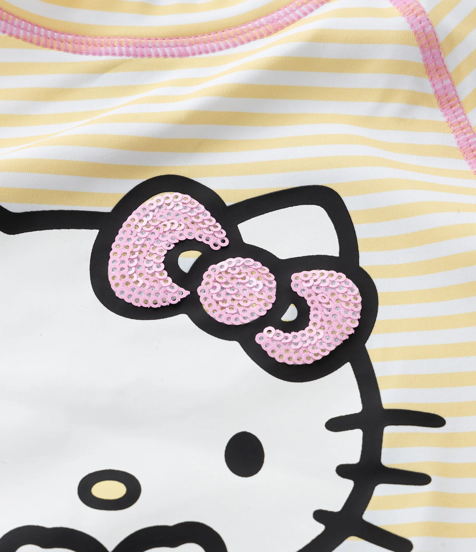 Conjunto Infantil com Proteção UV e Estampa Hello Kitty - Tam 1 a 4 Anos Rosa/Bege 6