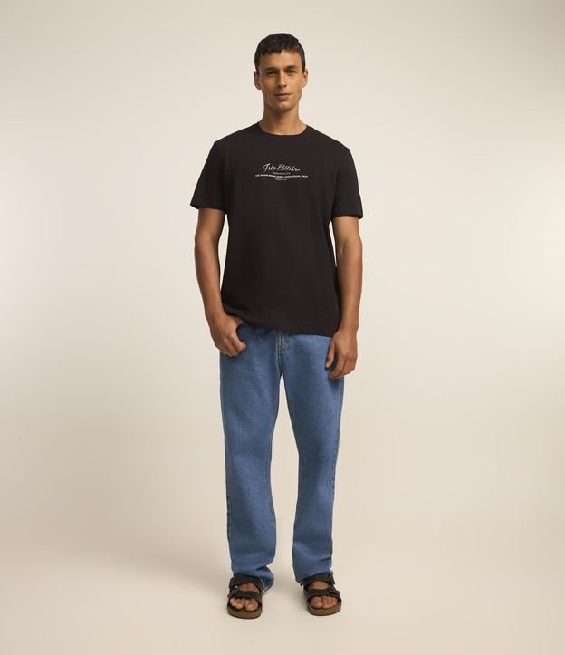 Camiseta em Algodão com Estampa Trio Elétrico