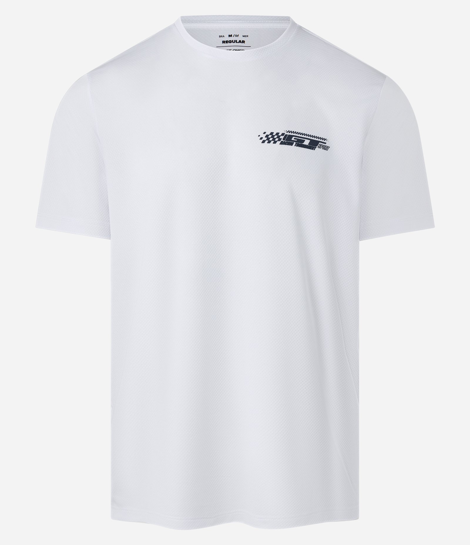 Camiseta Esportiva em Tecnologia Dry com Estampa Lettering Branco 5