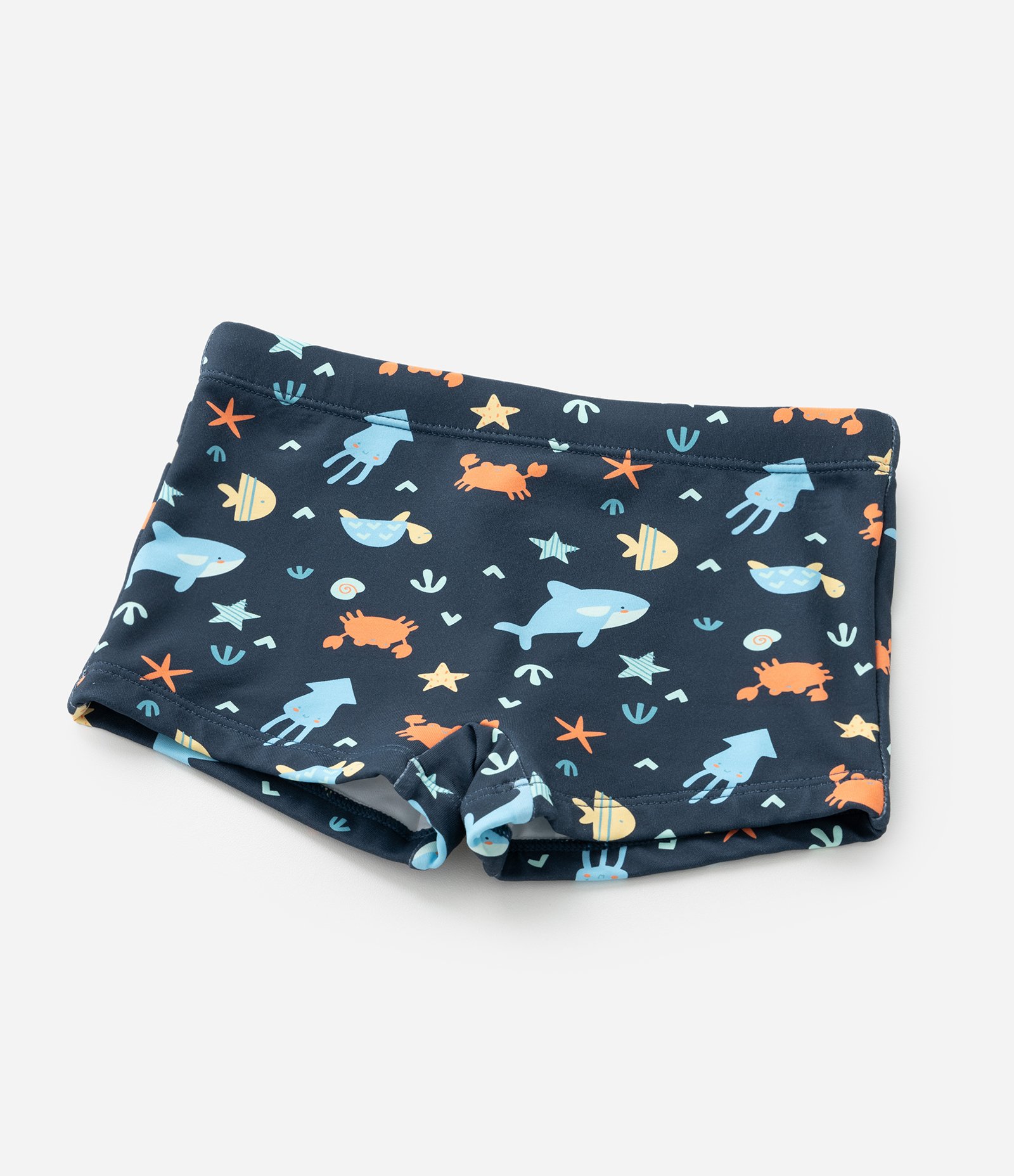 Conjunto Infantil com Proteção UV e Estampa Caranguejo - Tam 1 a 4 Anos Azul 8