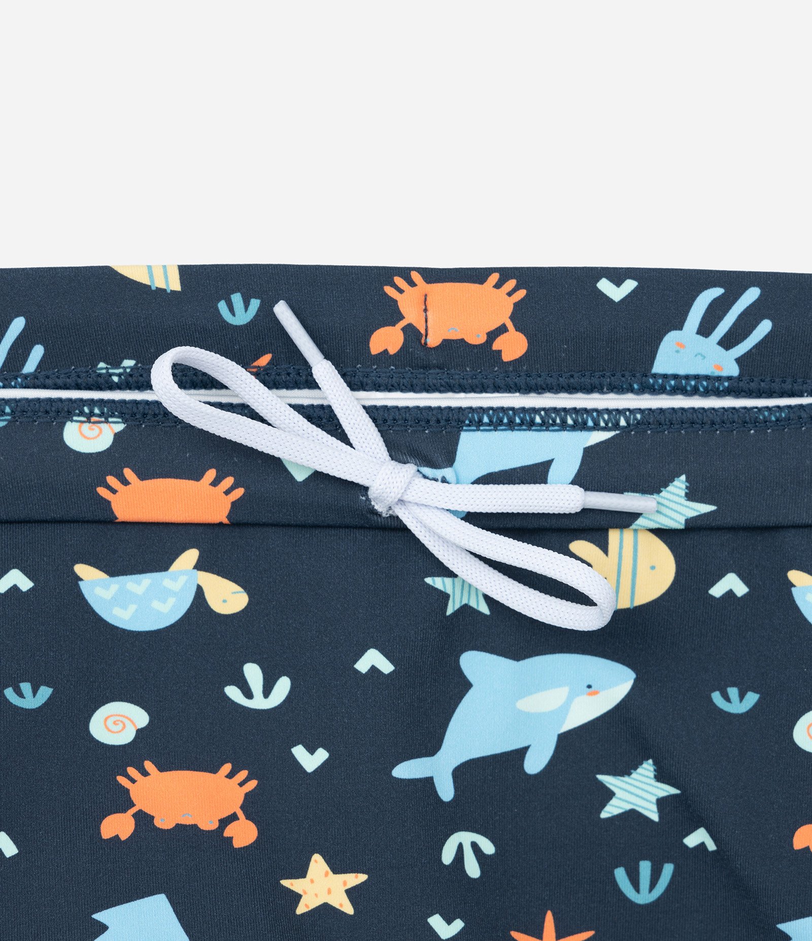 Conjunto Infantil com Proteção UV e Estampa Caranguejo - Tam 1 a 4 Anos Azul 4