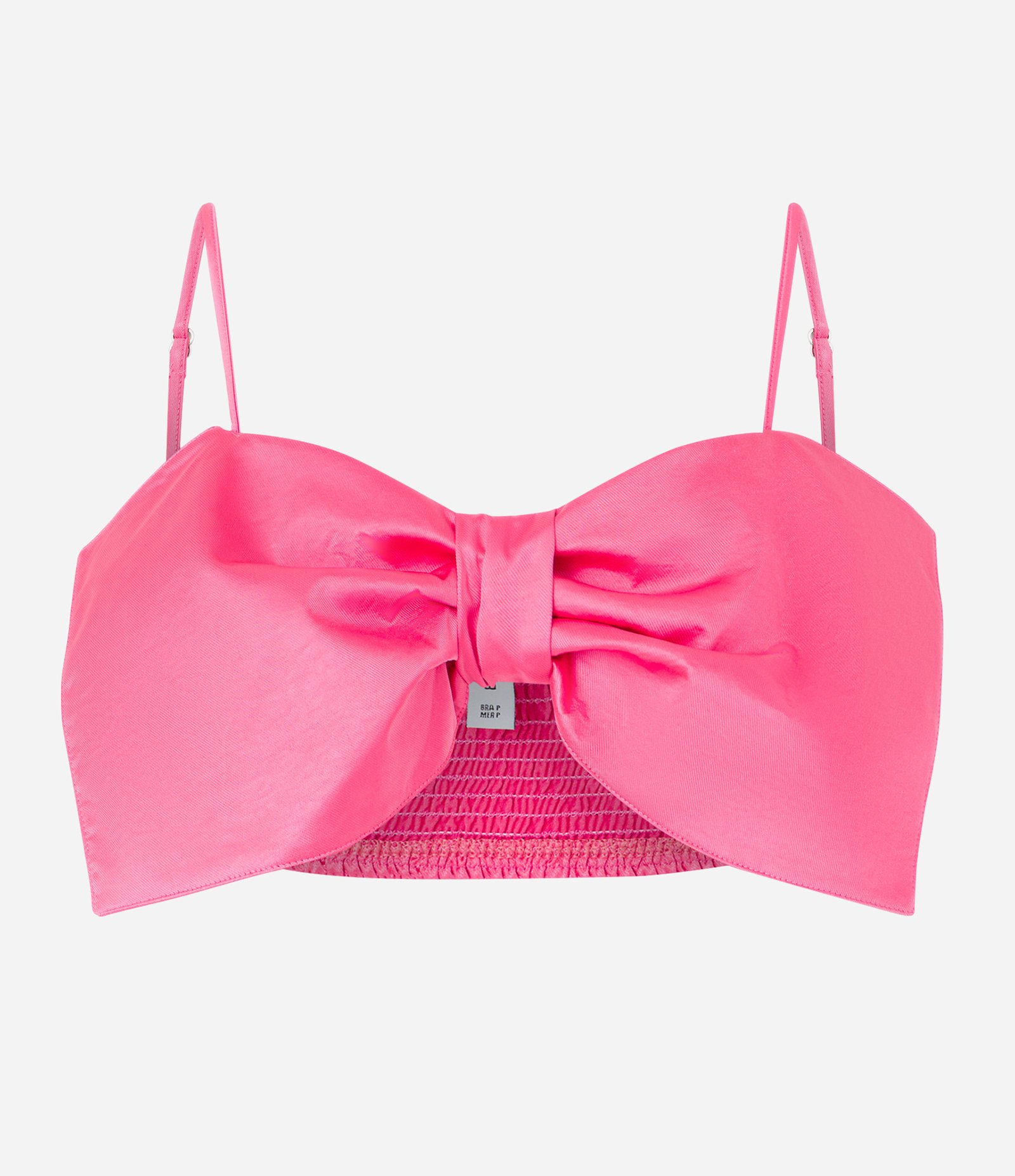 Blusa Cropped em Alfaiataria com Laço Aplicado Rosa 4