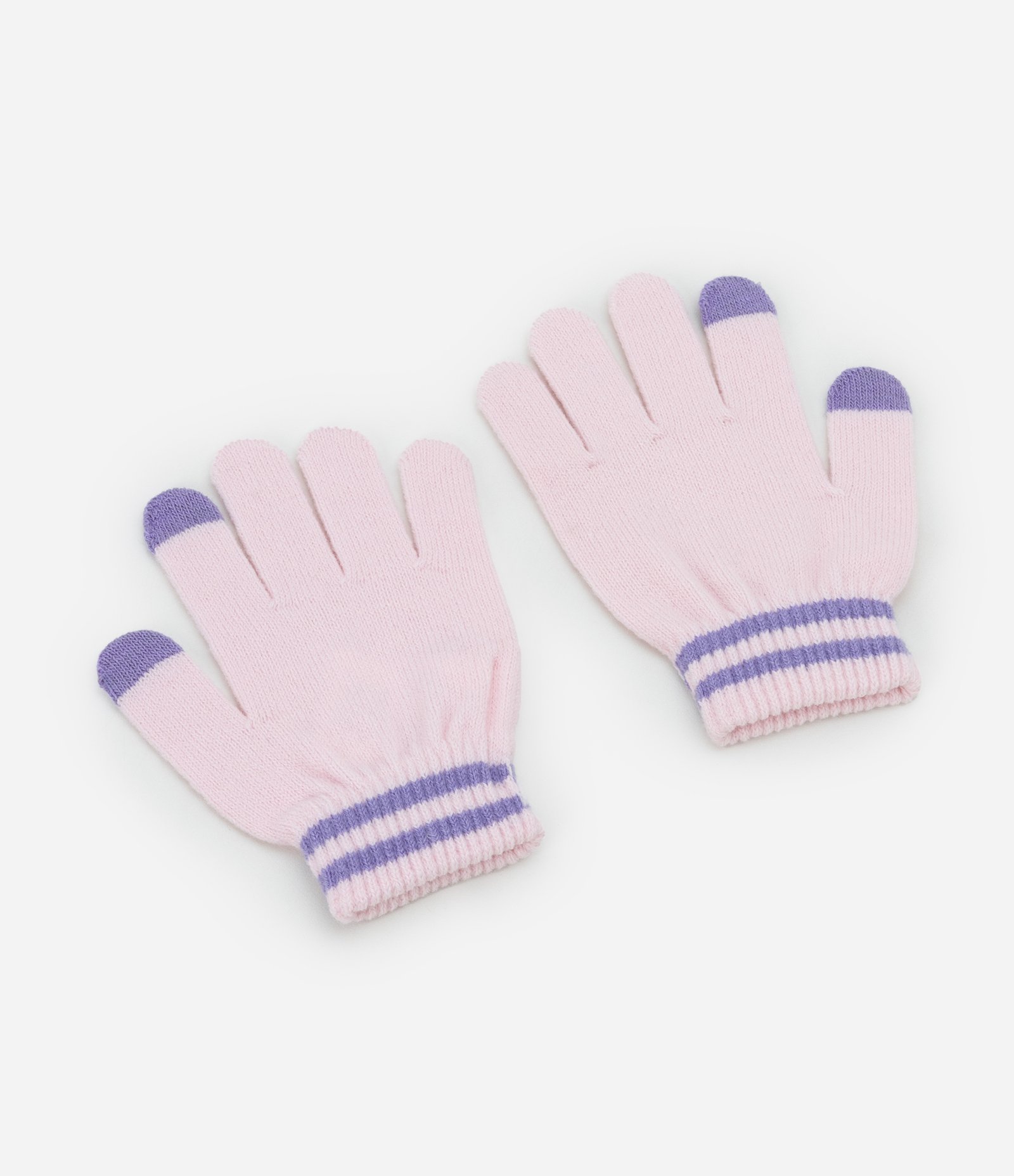 Luva Infantil com Estampa Minnie e Margarida - Tam P ao G Rosa 2