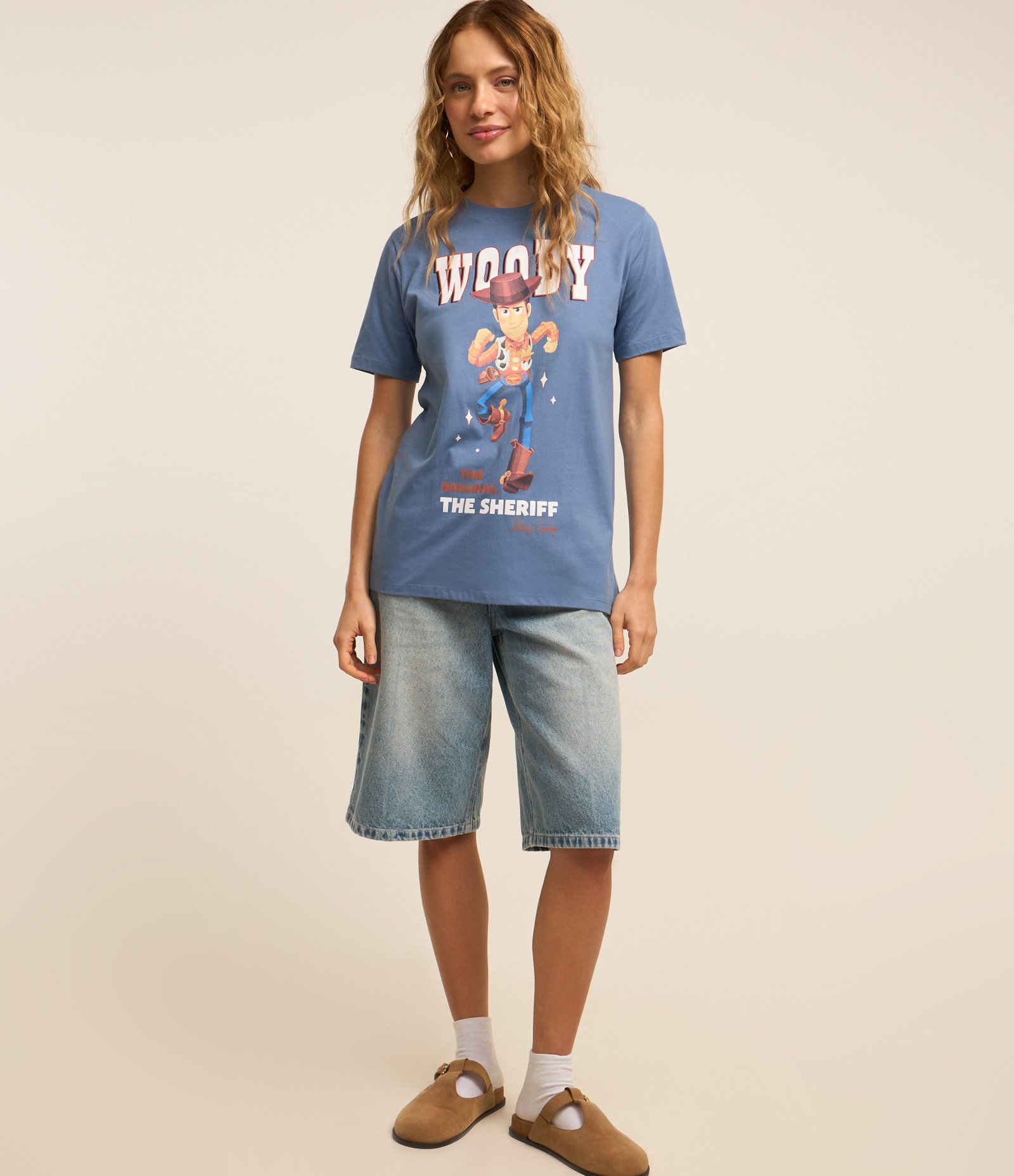 Camiseta T-shirt em Algodão com Estampa Woody Azul 2