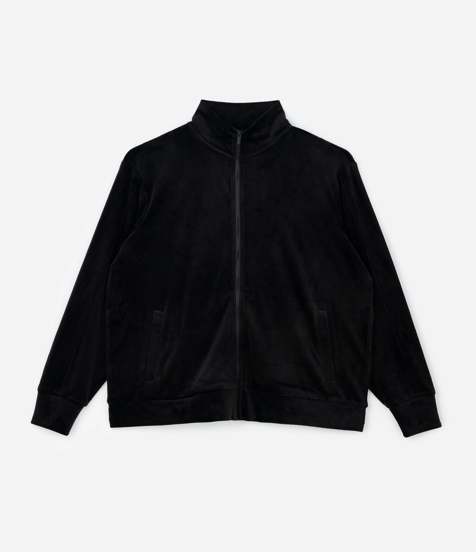 Jaqueta Esportiva em Plush Com Gola Alta Curve & Plus Size Preto 5