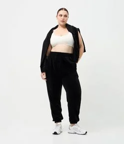 Calça Jogger Esportiva em Plush Curve e Plus Size