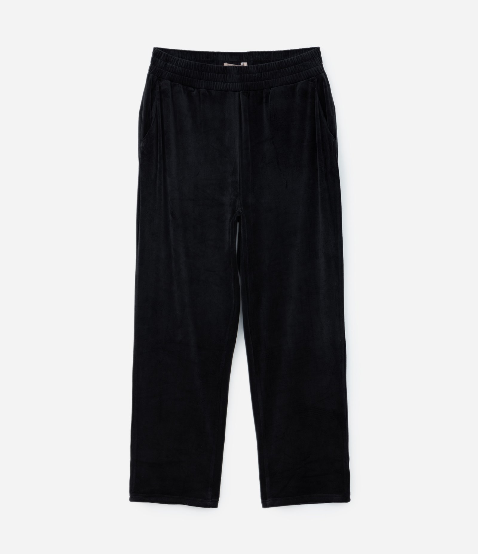 Calça Reta Esportiva em Plush Curve e Plus Size Preto 5
