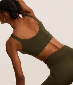 Top Esportivo com Bojo em Poliamida Seamless