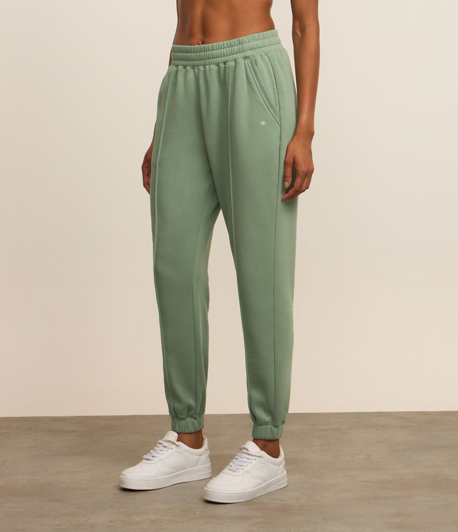 Calça Esportiva de Moletom com Friso Frontal Verde 2