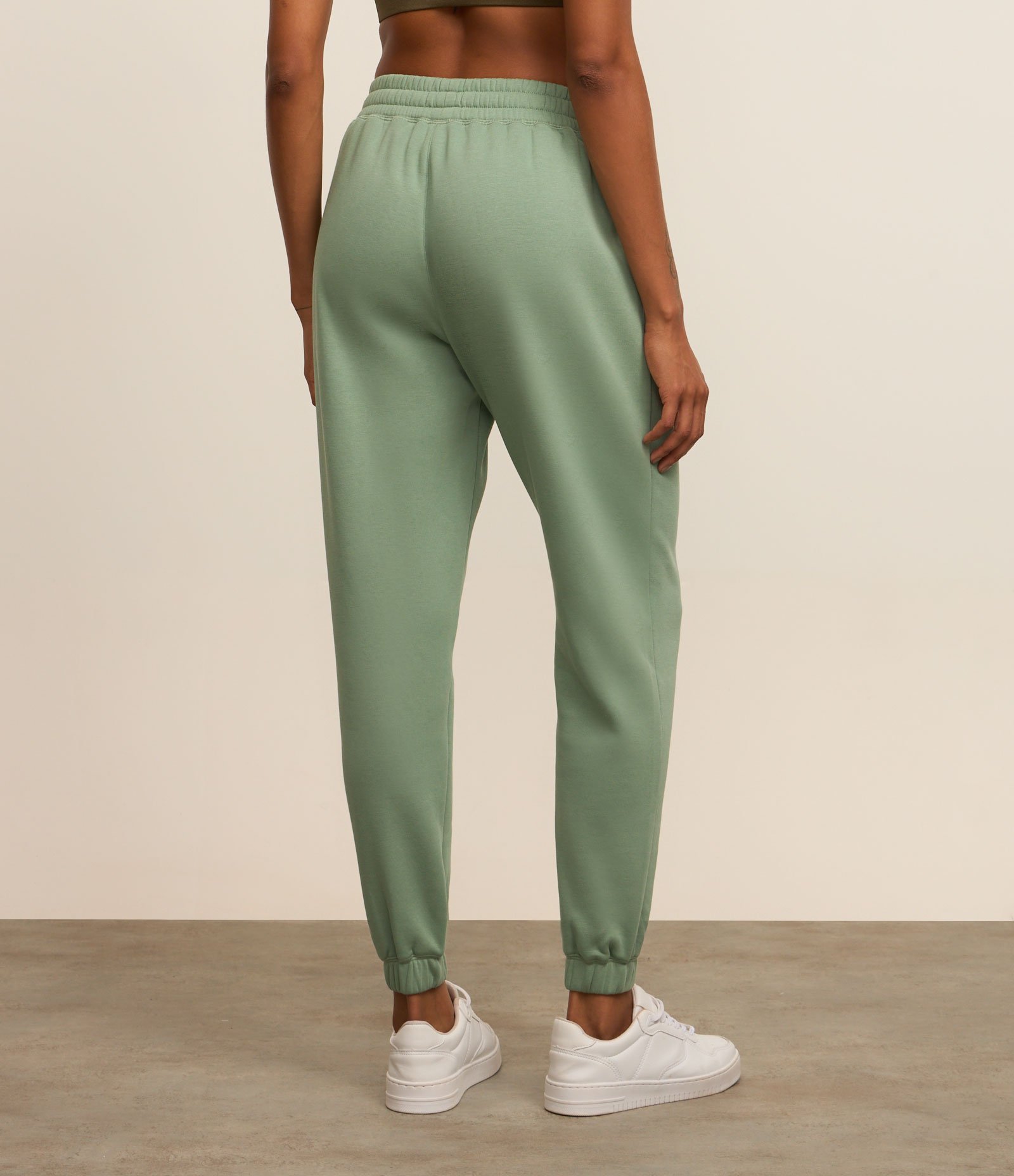 Calça Esportiva de Moletom com Friso Frontal Verde 3