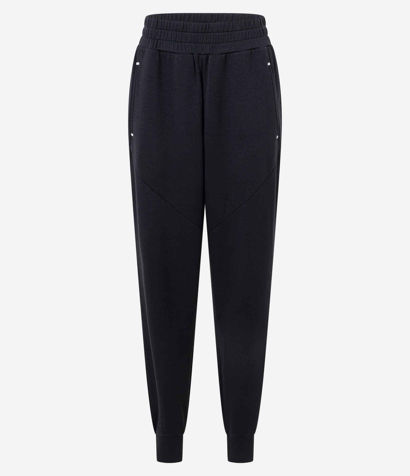 Calça Jogger Esportiva em Microfibra Pesada com Bolsos Preto 6