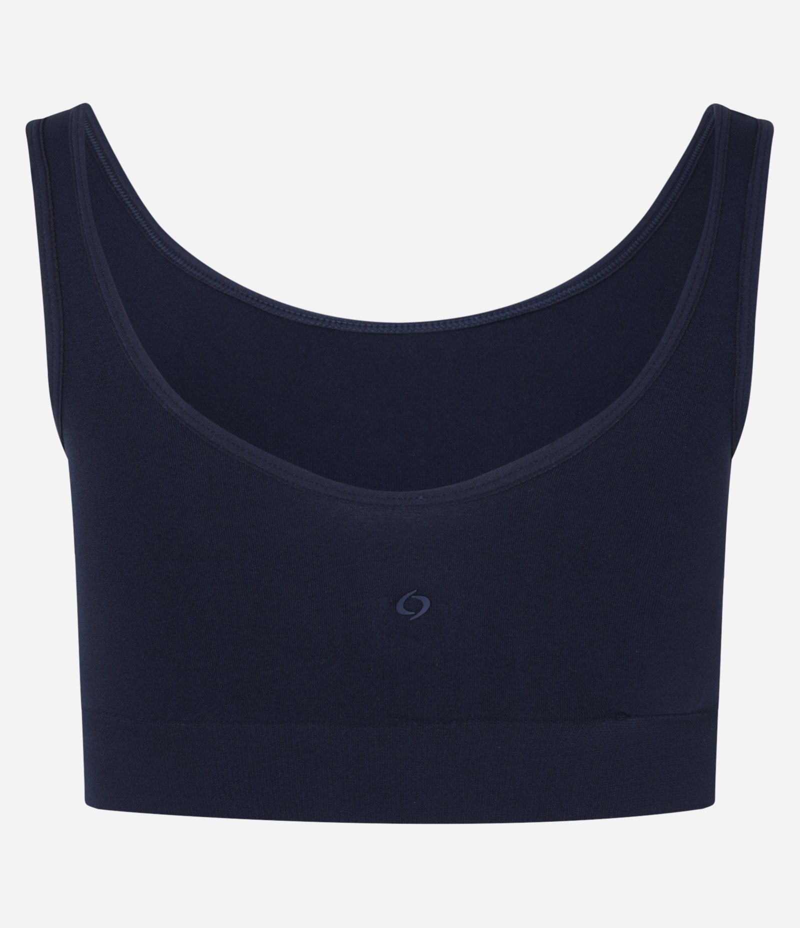 Top Esportivo com Bojo em Poliamida Seamless Azul Marinho 8