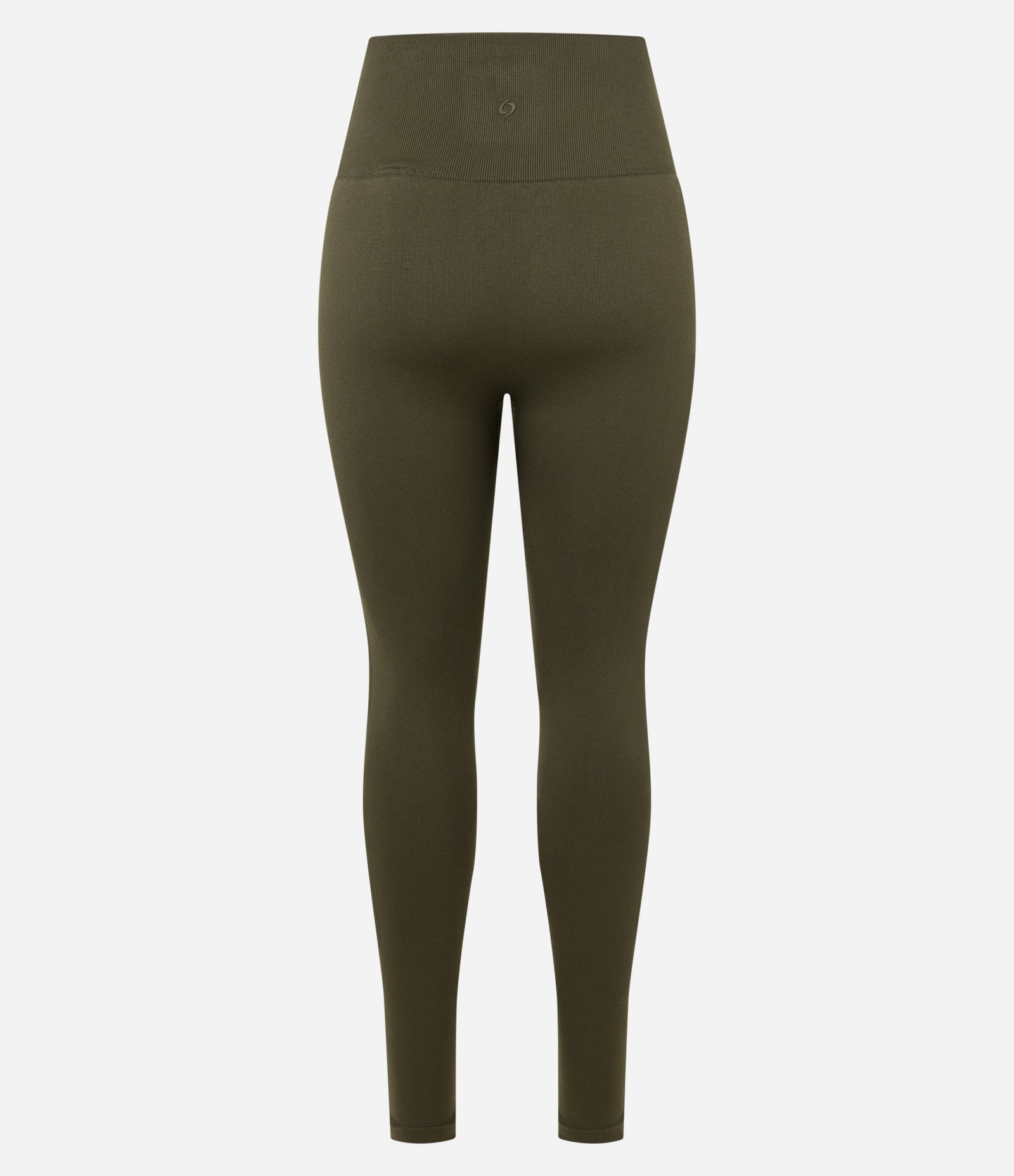 Calça Legging Esportiva Canelada em Ribana Seamless Verde Oliva 7