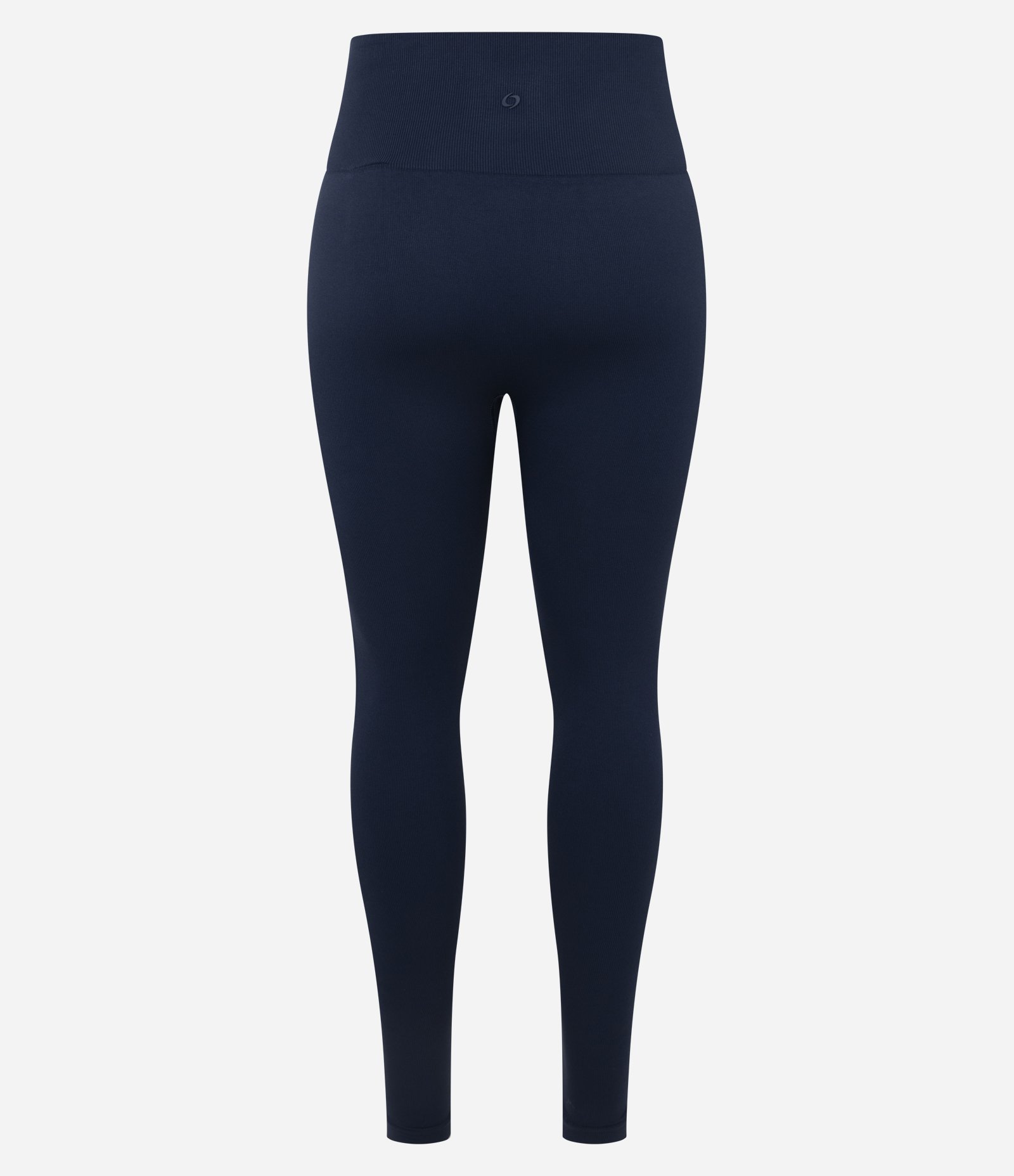 Calça Legging Esportiva Canelado em Ribana Seamless Azul Marinho 8