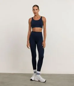 Calça Legging Esportiva Canelado em Ribana Seamless