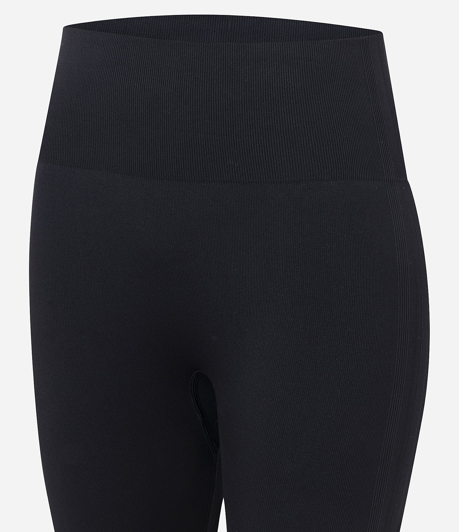 Calça Legging Esportiva Canelado em Ribana Seamless Preto 7