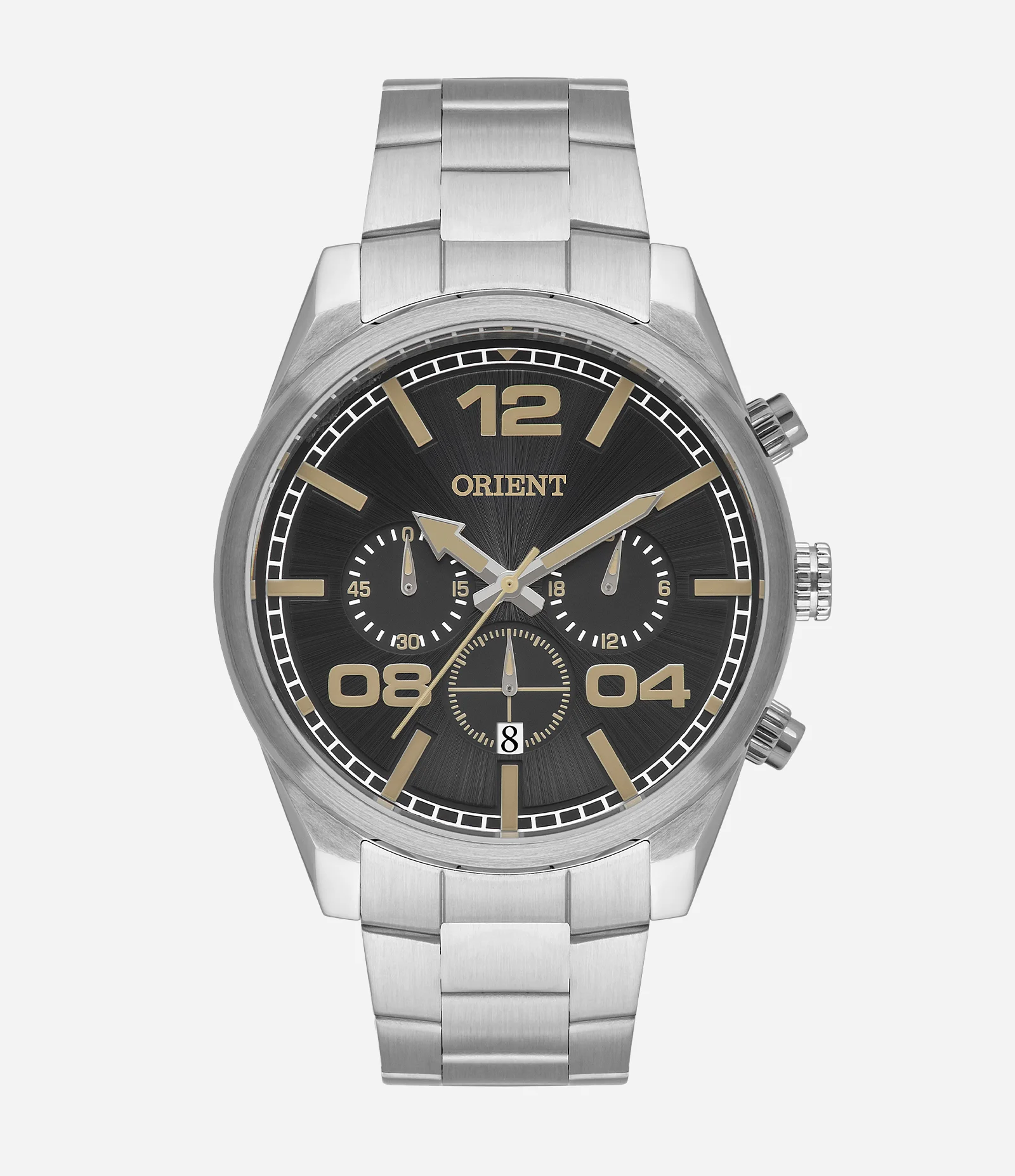 Relógio Orient Masculino com Pulseira e Caixa em Aço Prata 1