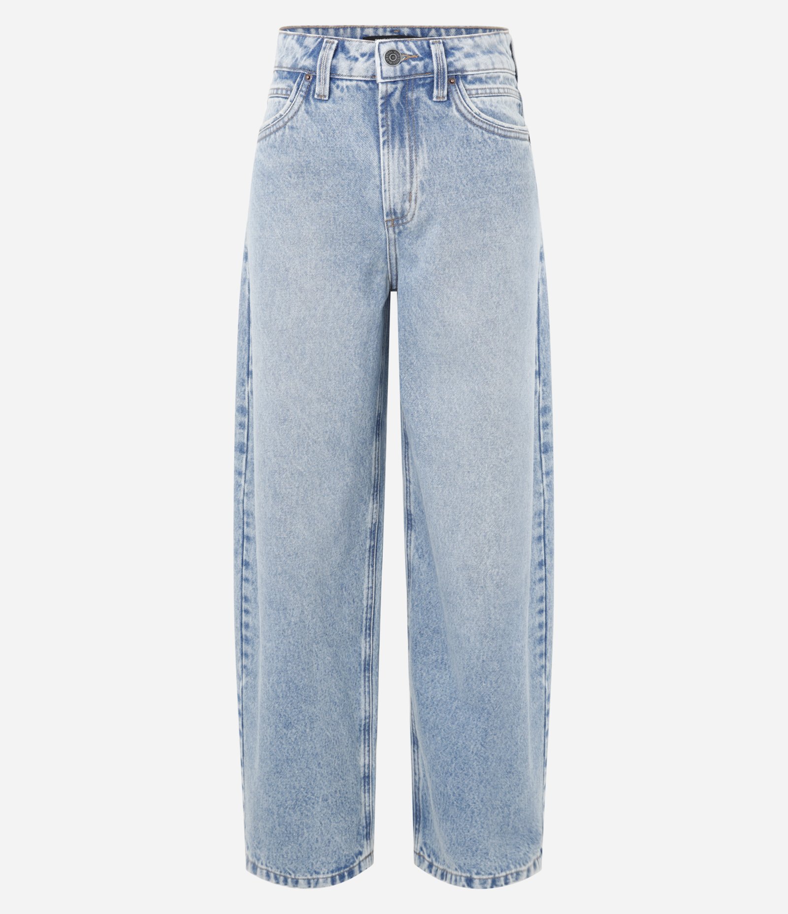 Calça Baggy em Jeans com Puídos Dirty Azul 4