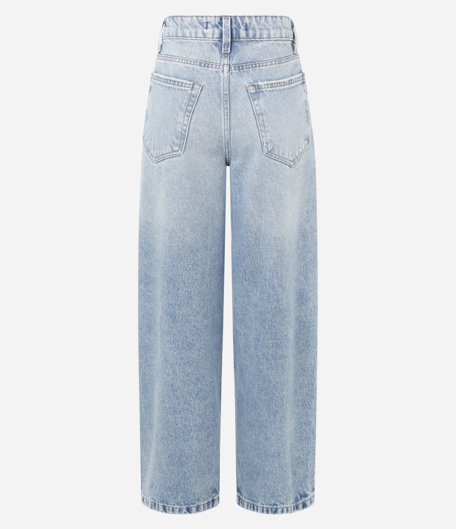 Calça Baggy em Jeans com Puídos Dirty Azul 5