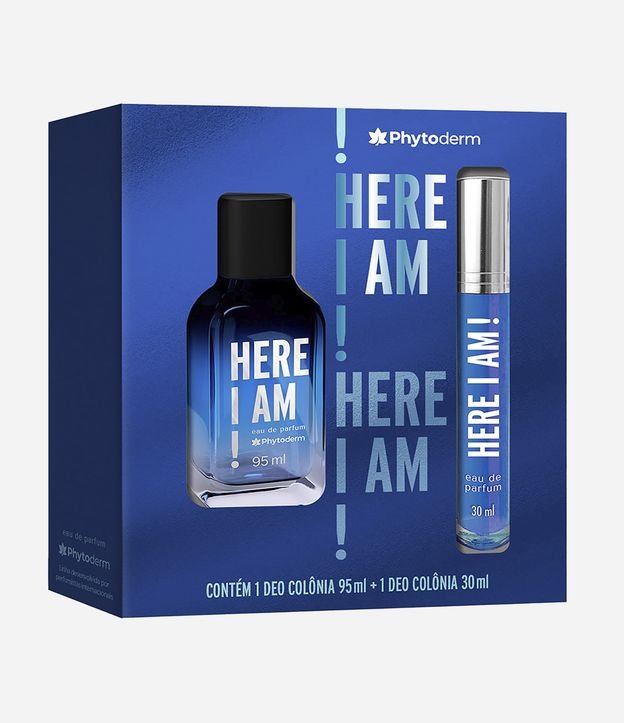 Kit Phytoderm Masculino Here I Am Eau de Parfum 95ml + Perfume Here I Am Eau de Parfum 30ml