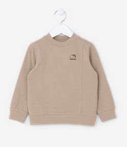 Blusão Infantil com Frisos e Bordado - Tam 1 a 5 Anos