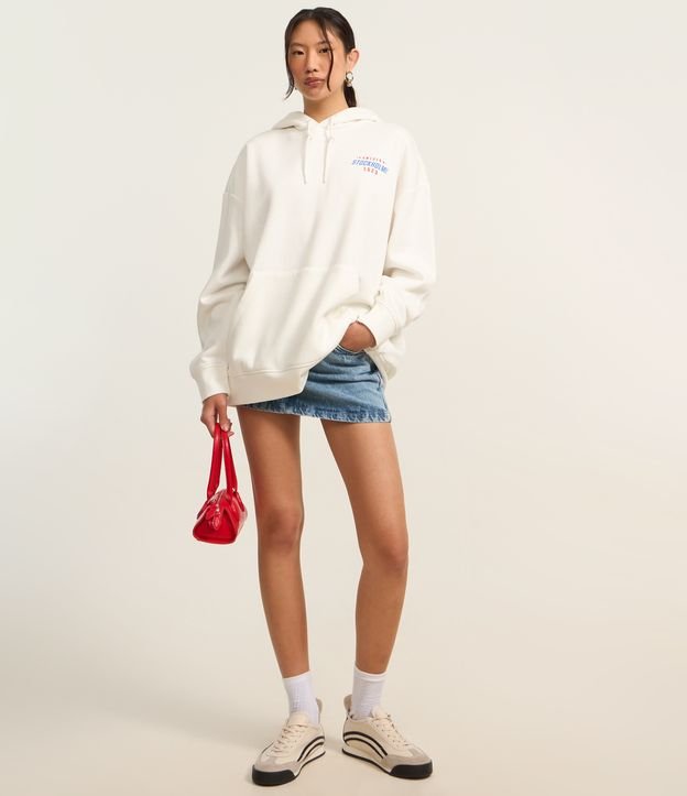 Moletom Overtop com Forro Fleece e Bordado Atoalhado