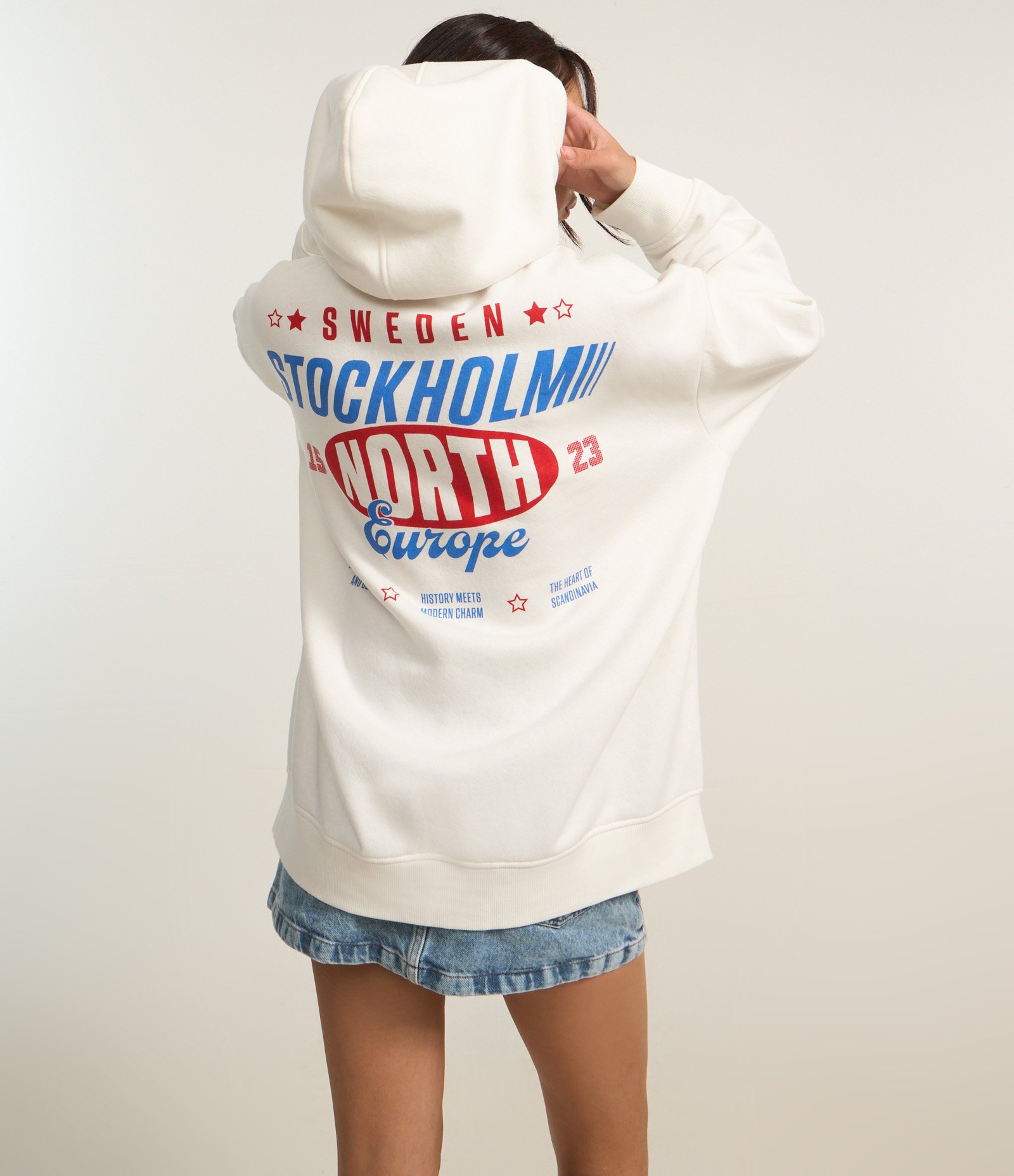 Moletom Overtop com Forro Fleece e Bordado Atoalhado Branco 5