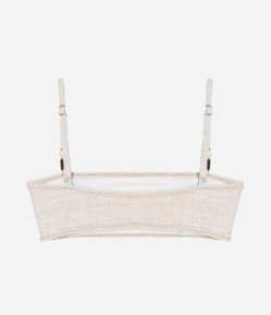 Biquíni Top Bandeau em Microfibra com Miçanga na Alça