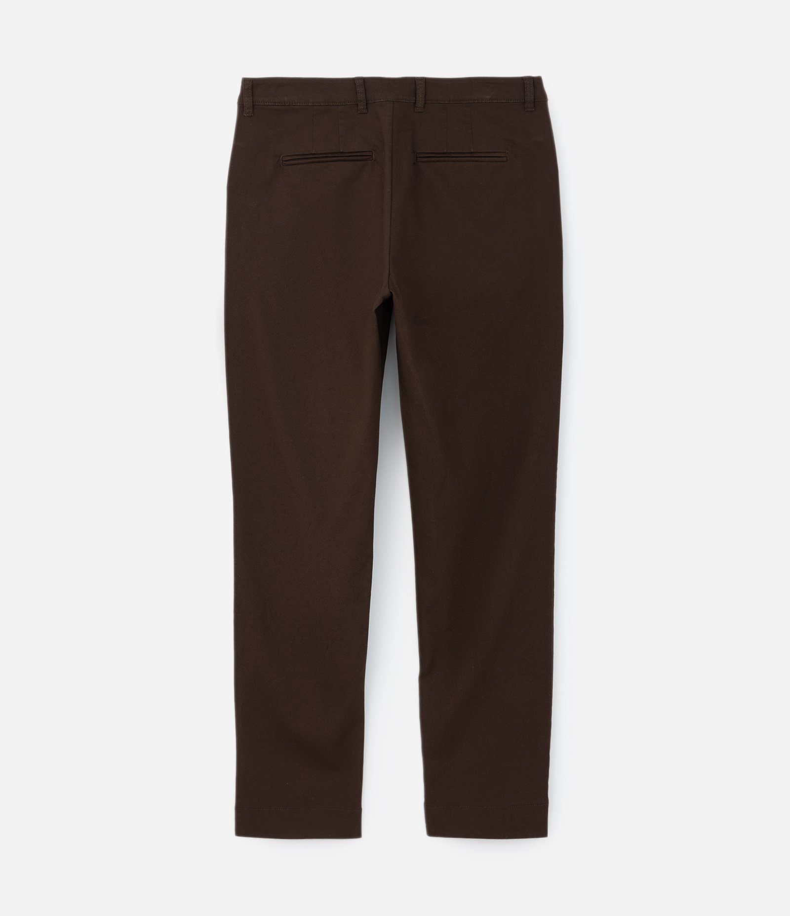 Calça Slim em Sarja com Elastano Marrom 8