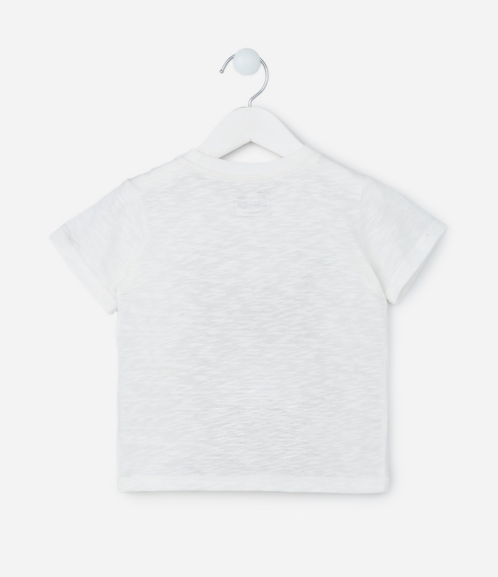 Camiseta Infantil com Estampa Interativa Tigrinho - Tam 1 a 5 Anos Branco 2