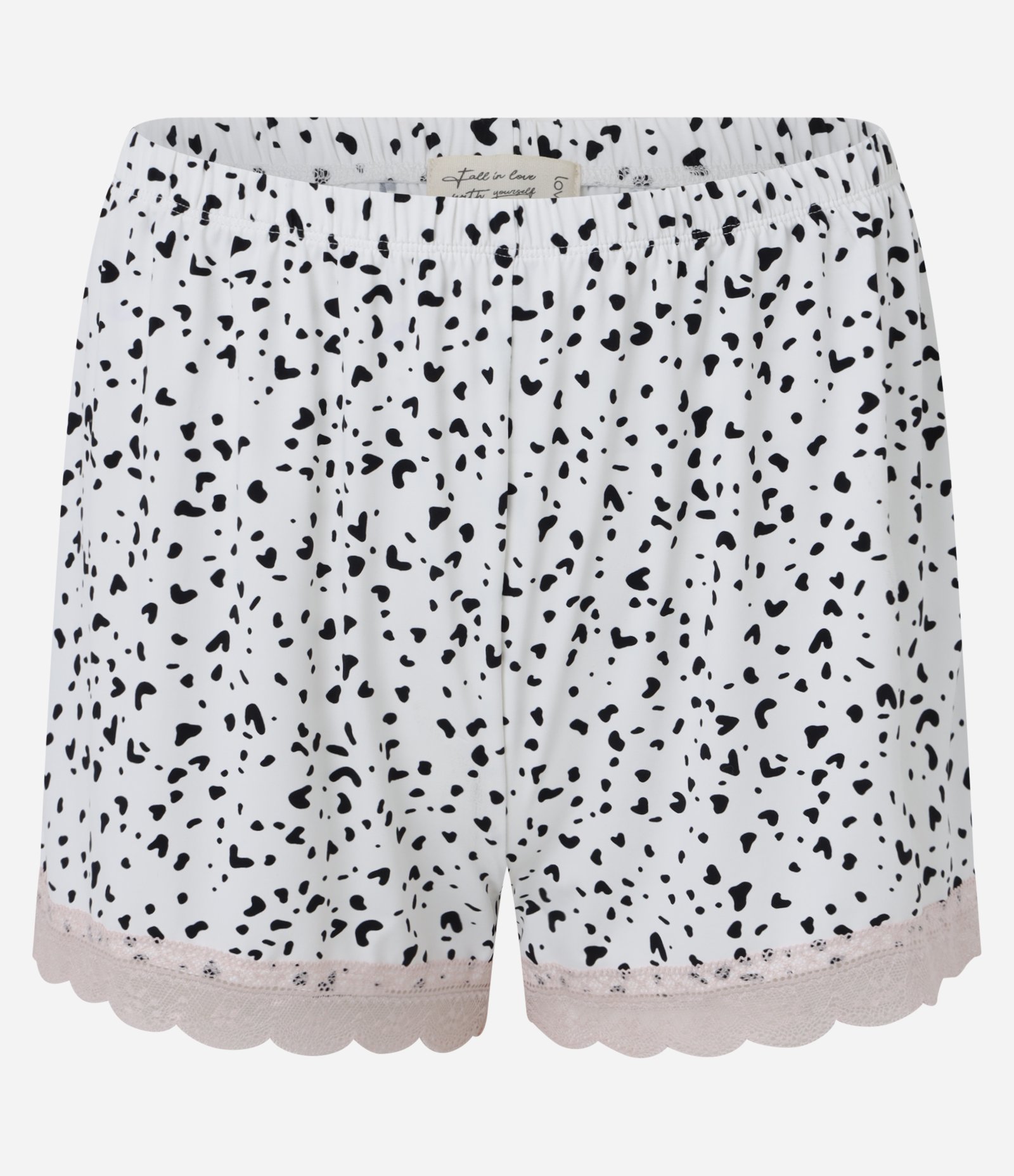 Pijama Short Doll em Microfibra com Estampa de Vaquinha Branco/Preto/Rosa 7