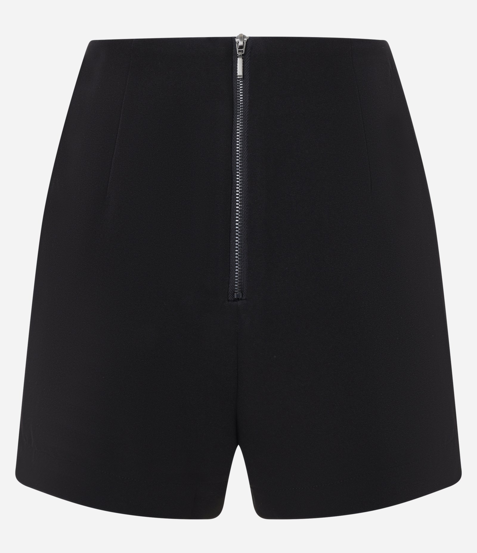 Short Saia em Bengaline com Botão no Transpasse Preto 8