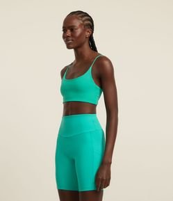 Top Esportivo em Poliamida com Alças Finas